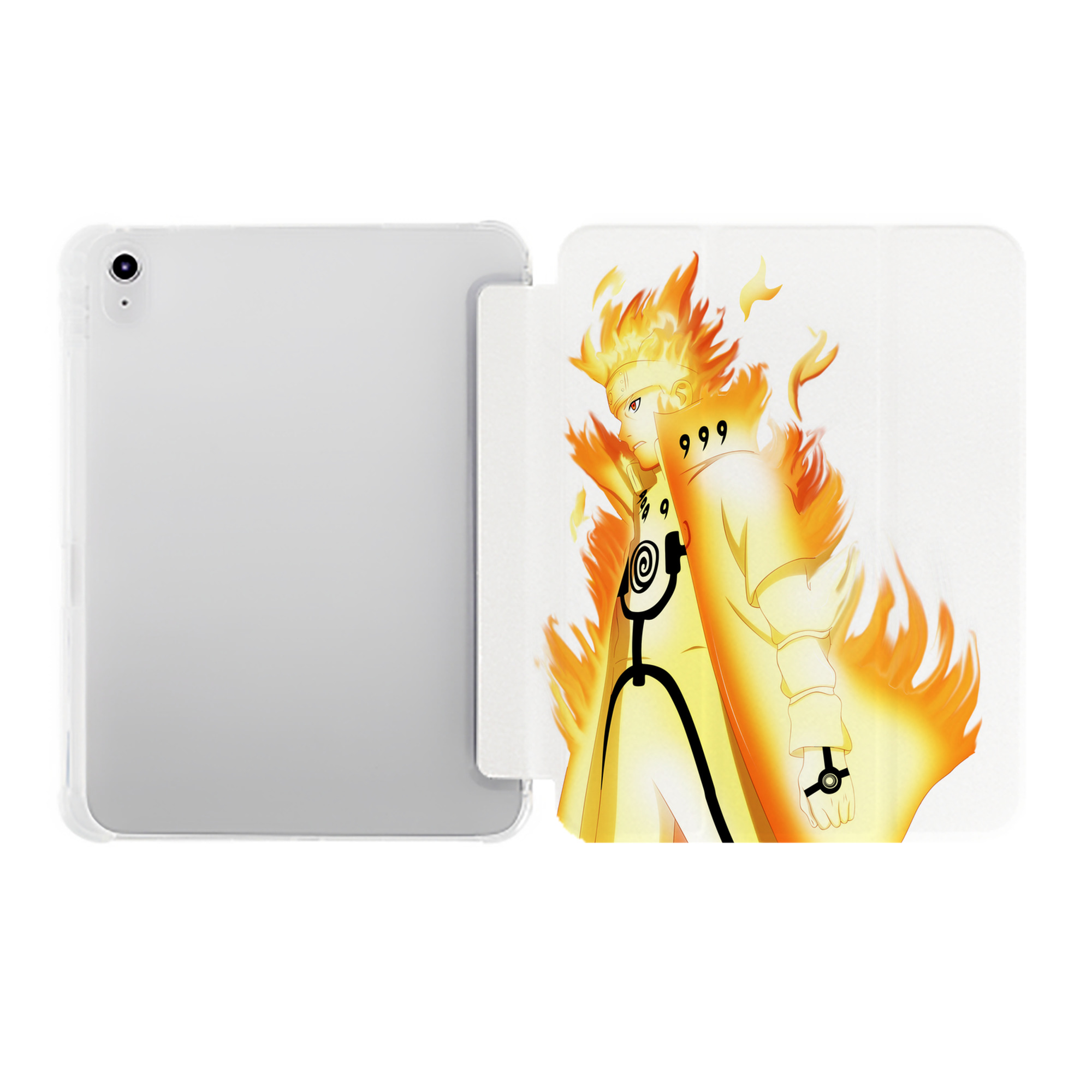 （画像用） NARUTO -ナルト- うずまき ナルト Uzumaki Naruto IPad ケース ペン収納付き 三つ折りスタンド PUレザー×シリコン 対応機種9.5/10.5/10.9インチ